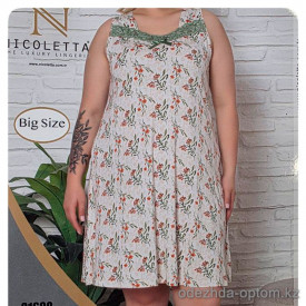 b4-81698 Nicoletta Сорочка на широких лямках для полных дам, L-3XL, 1 пачка (4 шт) b4-81698 Nicoletta Сорочка на широких лямках для полных дам, L-3XL, 1 пачка (4 шт)