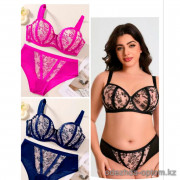 b4-M005 Комплект кружевного нижнего белья: бюстгальтер и трусики, 1 пачка (6 шт)