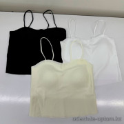 b8-021 Топ женский однотонный, лапша, 44-46, 1 пачка (12 шт)