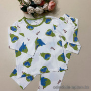 d7-438 Комплект детской пижамы: кофта и штаны, 100-160, 1 пачка (7 шт)