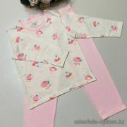 d7-459 Комплект детской пижамы: кофта и штаны, 100-160, 1 пачка (7 шт)