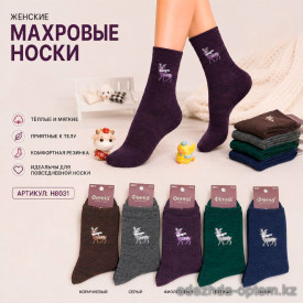 n5-H8031 Фенна Носки женские махровые, 37-41, 1 пачка (10 пар)