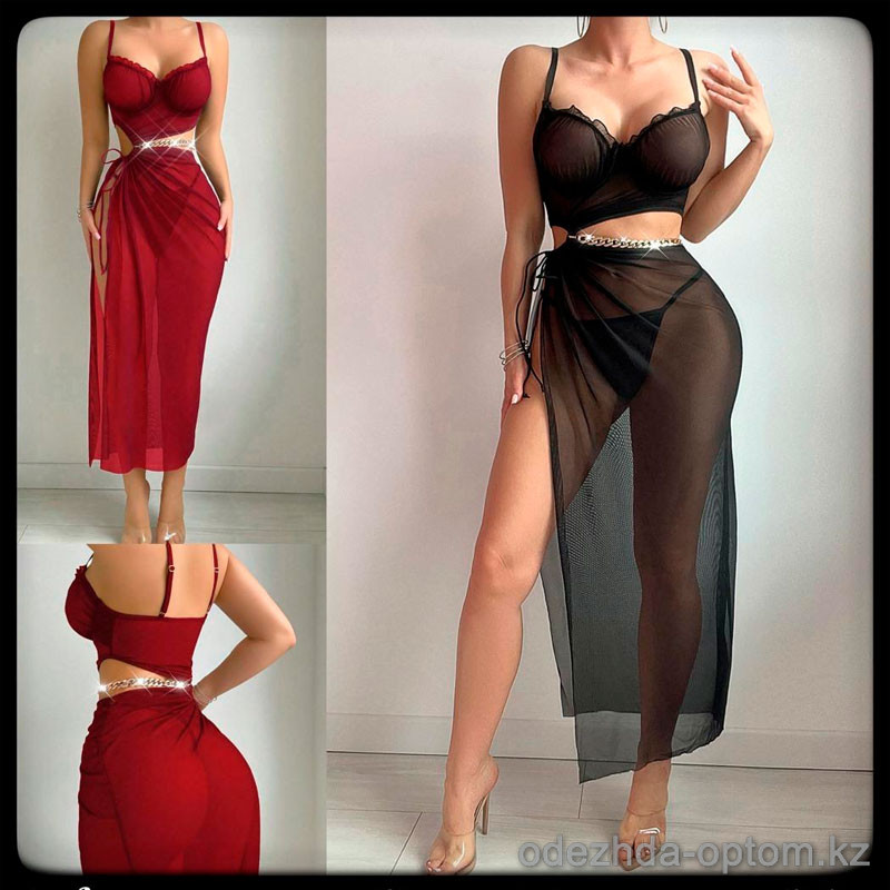 b5-7021-3 Пеньюар женский полу-прозрачный, S-XL, 1 пачка (4 шт) b5-7021-3 Пеньюар женский полу-прозрачный, S-XL, 1 пачка (4 шт)