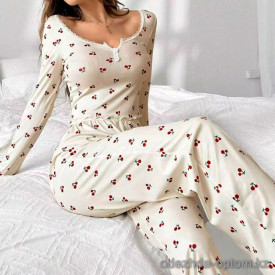 b13-0507-1 Комплект женской одежды для сна: кофта и штаны, размер M, 1 пачка (2 шт) b13-0507-1 Комплект женской одежды для сна: кофта и штаны, размер M, 1 пачка (2 шт)