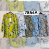 w1-7854 Рубашка женская с орнаментом, большие размеры, 50-56, 1 пачка (4 шт)