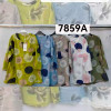 w1-7859 Рубашка женская с орнаментом, большие размеры, 50-56, 1 пачка (4 шт)