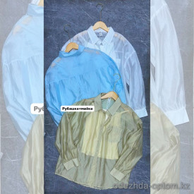 w44-0078 Рубашка женская в комплекте с майкой, стандарт, 1 шт