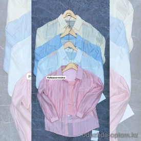 w44-0080 Рубашка женская в комплекте с майкой, стандарт, 1 шт