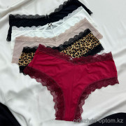 b16-315 Трусики женские с кружевной окантовкой, стандарт, 1 пачка (10 шт)