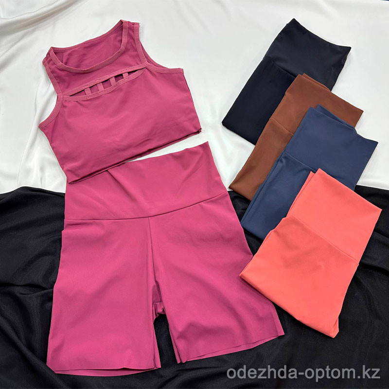 b16-344-1 Комплект спортивного нижнего белья: топ и шорты, стандарт, 1 пачка (10 шт) b16-344-1 Комплект спортивного нижнего белья: топ и шорты, стандарт, 1 пачка (10 шт)