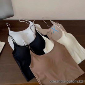 b16-6432 Кроп-топ однотонный на бретельках, стандарт, 1 пачка (10 шт) b16-6432 Кроп-топ однотонный на бретельках, стандарт, 1 пачка (10 шт)