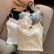 b16-6555 Майка женская с чашечками на бретельках, стандарт, 1 пачка (10 шт)