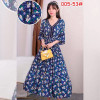 w25-005-53 Платье женское с орнаментом длинное, 1 шт