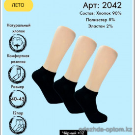 k4-2042-1 Vinconte Носки мужские, 40-45, 1 пачка (12 пар)