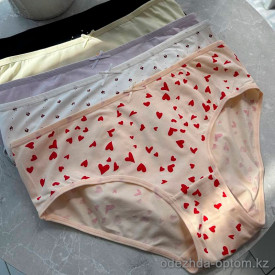 b13-1234-2 Комплект женских трусиков (маломерка): пятерка, размер 3XL, 1 пачка (5 шт)