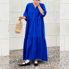 w25-0871 Платье женское свободного кроя в стиле боха, стандарт (48-54), 1 шт