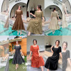 w6-919 Платье женское с короткими рукавами длинное, стандарт (44-50), 1 шт