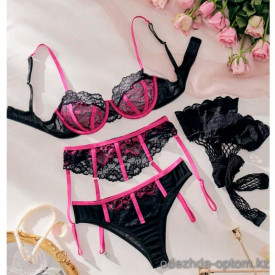 b4-0299 Комплект эротического белья, M-XL, 1 пачка (3 шт)