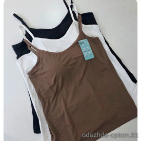 b4-601 Майка женская на бретельках с тонкими чашечками, XL-3XL, 1 пачка (6 шт)