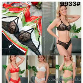 b4-9933 Комплект нижнего белья: бюстгальтер и трусики, 1 пачка (3 шт)