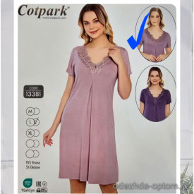 b4-13381 Cotpark Платье женское домашнее, M-XL, 1 пачка (3 шт)