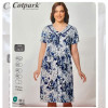 b4-13422 Cotpark Платье женское домашнее, большие размеры, 2XL-5XL, 1 пачка (4 шт)