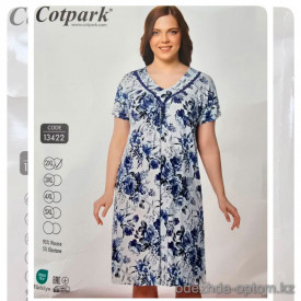 b4-13422 Cotpark Платье женское домашнее, большие размеры, 2XL-5XL, 1 пачка (4 шт)