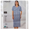 b4-13566 Cotpark Платье женское домашнее, большие размеры, 3XL-6XL, 1 пачка (4 шт)