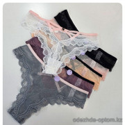 b4-583 Трусики женские кружевные, L-XL, 1 пачка (12 шт)