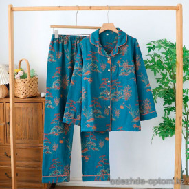d7-0108 Комплект женской пижамы: рубашка и штаны, M-2XL, 1 пачка (4 шт)