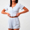 d7-3013-1 Комплект женской пижамы: кофта и шорты, M-XL, 1 пачка (3 шт)
