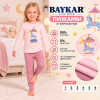 d7-9263 Baykar Комплект детской пижамы на девочку, 1-6 лет, 1 пачка (6 шт)
