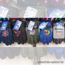 o1-f101 Детские болоневые перчатки, 1 пачка (12 пар)