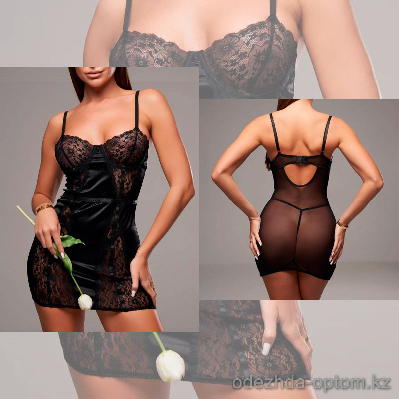 b13-27018 Пеньюар женский полу-прозрачный, S-L, 1 пачка (3 шт) b13-27018 Пеньюар женский полу-прозрачный, S-L, 1 пачка (3 шт)