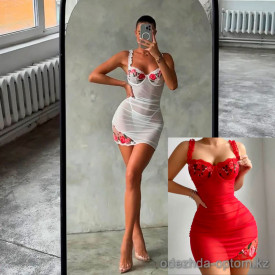 b13-9003-1 Пеньюар женский прозрачный, S-XL, 1 пачка (4 шт)