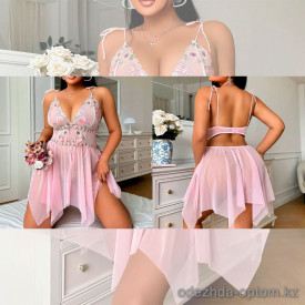 b16-5188 Пеньюар полу-прозрачный для полных дам, 2XL-3XL, 1 пачка (2 шт) b16-5188 Пеньюар полу-прозрачный для полных дам, 2XL-3XL, 1 пачка (2 шт)