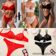 b16-5422 Комплект нижнего белья: бюстгальтер и стринги, S-L, 1 пачка (3 шт)