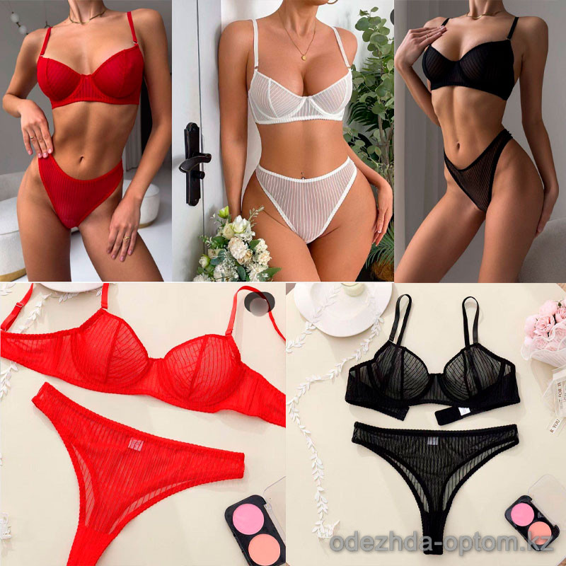 b16-5422 Комплект нижнего белья: бюстгальтер и стринги, S-L, 1 пачка (3 шт) b16-5422 Комплект нижнего белья: бюстгальтер и стринги, S-L, 1 пачка (3 шт)