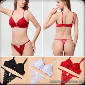 b5-130028 Комплект нижнего белья: бюстгальтер и стринги, M-XL, 1 пачка (3 шт) b5-130028 Комплект нижнего белья: бюстгальтер и стринги, M-XL, 1 пачка (3 шт)