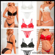 b5-879-1 Комплект нижнего белья: бюстгальтер на среднем поролоне и трусики, чашка B, 1 пачка (3 шт)