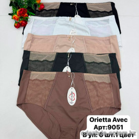 b6-9051 Orietta Avec Трусики женские на высокой посадке, большие размеры, XL-4XL, 1 пачка (6 шт)