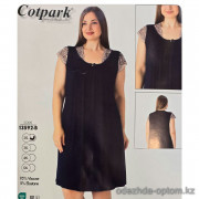 b4-13592-B Cotpark Платье женское домашнее, большие размеры, 2XL-5XL, 1 пачка (4 шт)