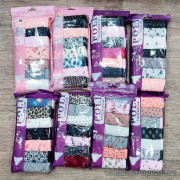 e1-0122 POLI Трусики женские: комплект неделька, большие размеры, cotton, 3 пачки
