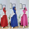 w42-0014 Костюм женский тройка: рубашка, юбка и платок, стандарт (42-48), прада и лапша, 1 шт