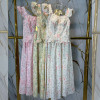 w26-1314 Костюм женский двойка: блузка и юбка с орнаментом, стандарт, 1 шт