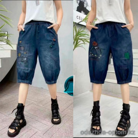 w41-0275 Бриджи женские джинсовые, большие размеры, 1 шт