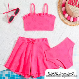 z4-9490 Шорты детские для девочки, 4-7 лет, 1 пачка (4 шт)