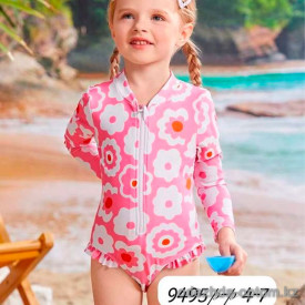 z4-9495 Купальник детский слитный на молнии, 4-7 лет, 1 пачка (4 шт)