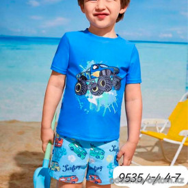 z4-9535 Пляжный детский костюм для мальчика, 4-7 лет, 1 пачка (4 шт)