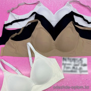 b6-0755 Бралетт бесшовный с широким поясом, M-XL, 1 пачка (6 шт)